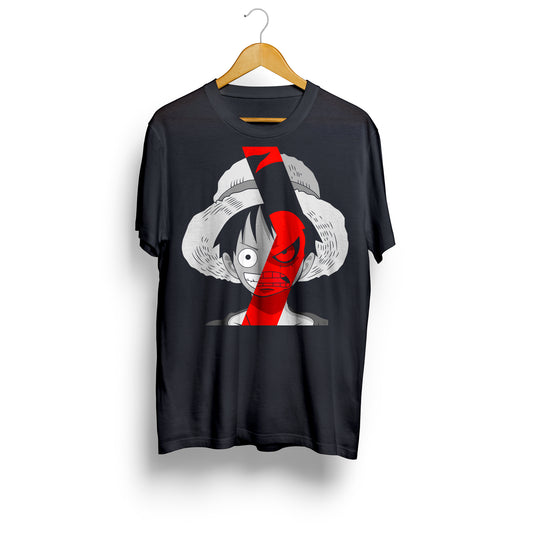 Playera Mirada de Luffy y Gear 4 - One Piece Sublimada DTG