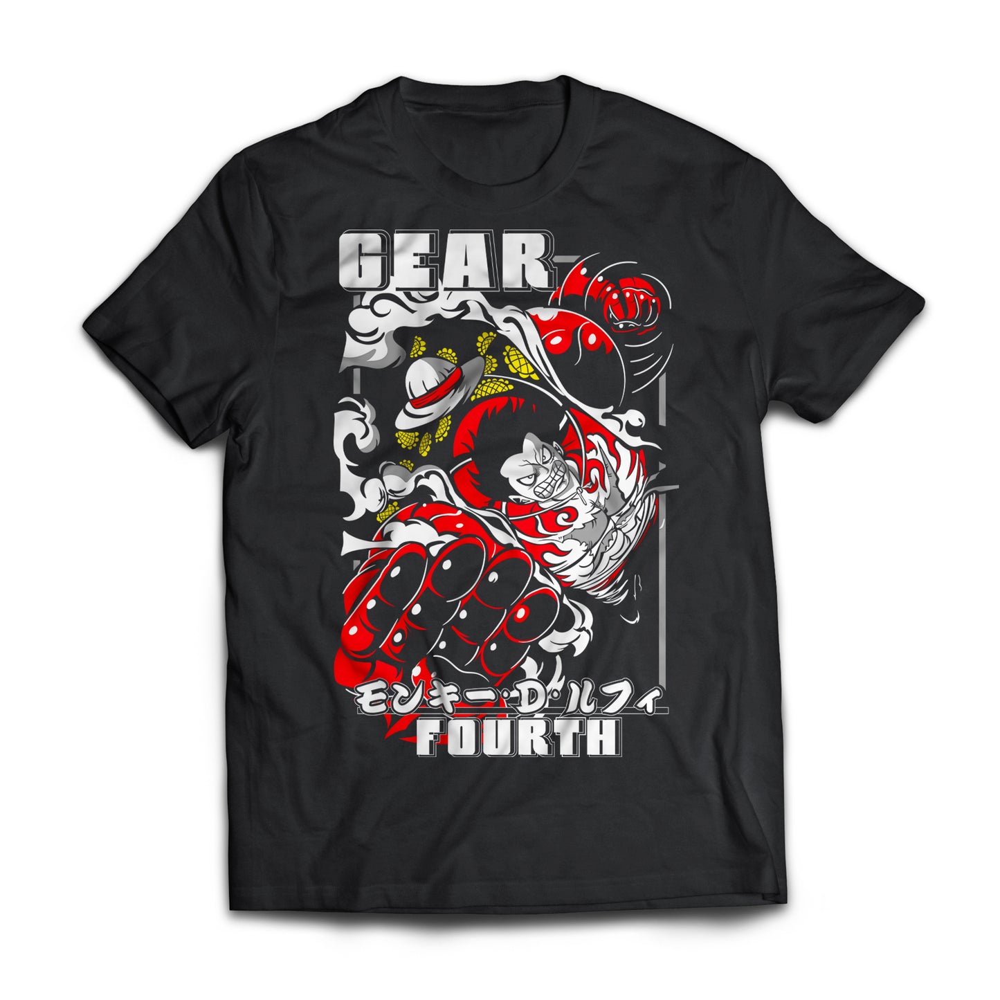 Playera Luffy Gear 4 Attack - One Piece Sublimada DTG