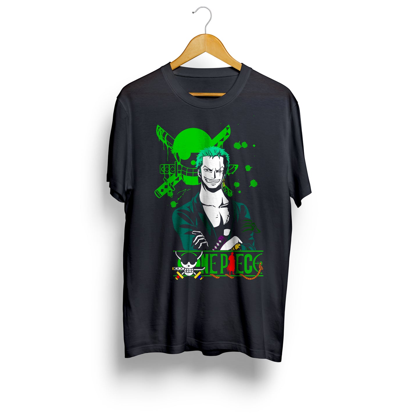 Playera Zoro en Pose - One Piece Sublimada DTG