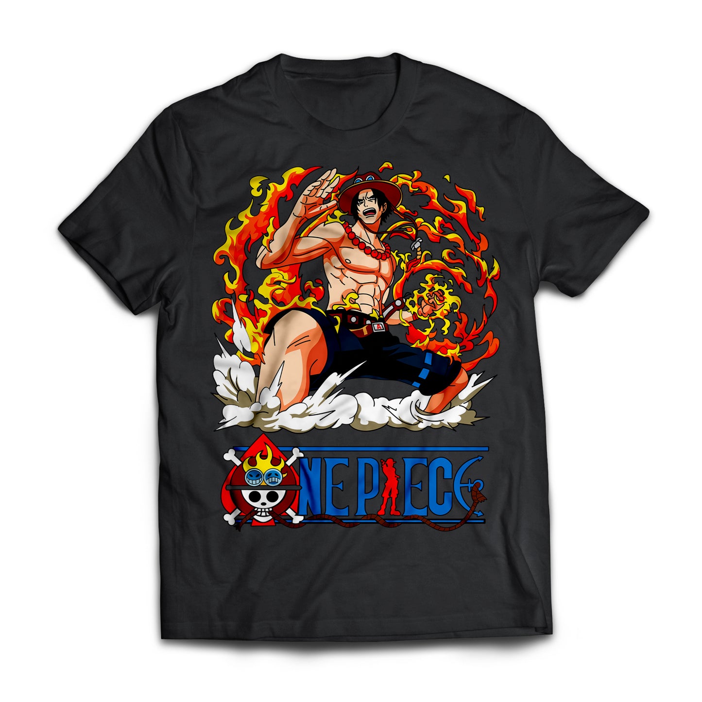 Playera Ace en Pose - One Piece Sublimada DTG