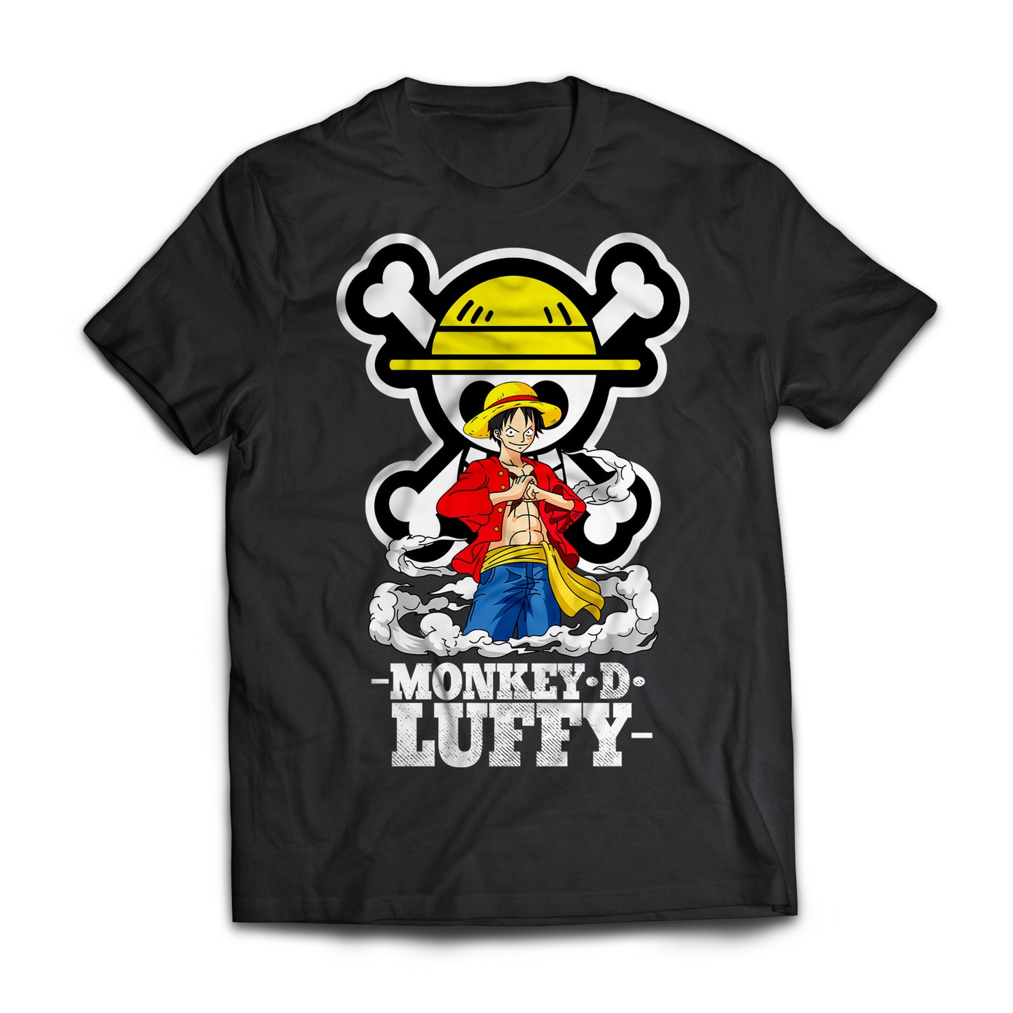 Playera Bandera y Luffy - One Piece Sublimada DTG