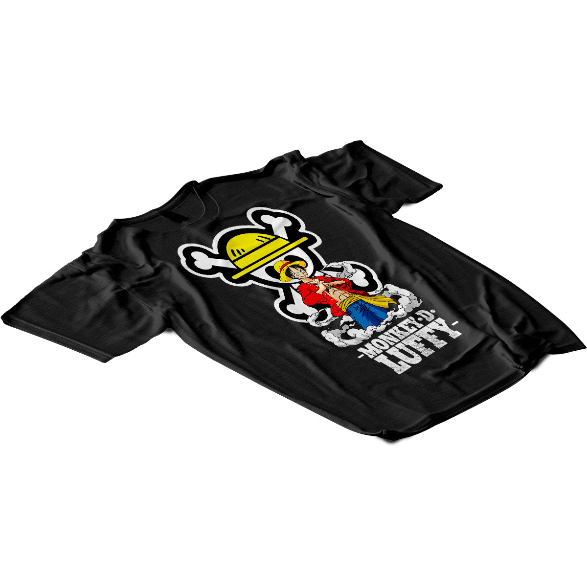 Playera Bandera y Luffy - One Piece Sublimada DTG