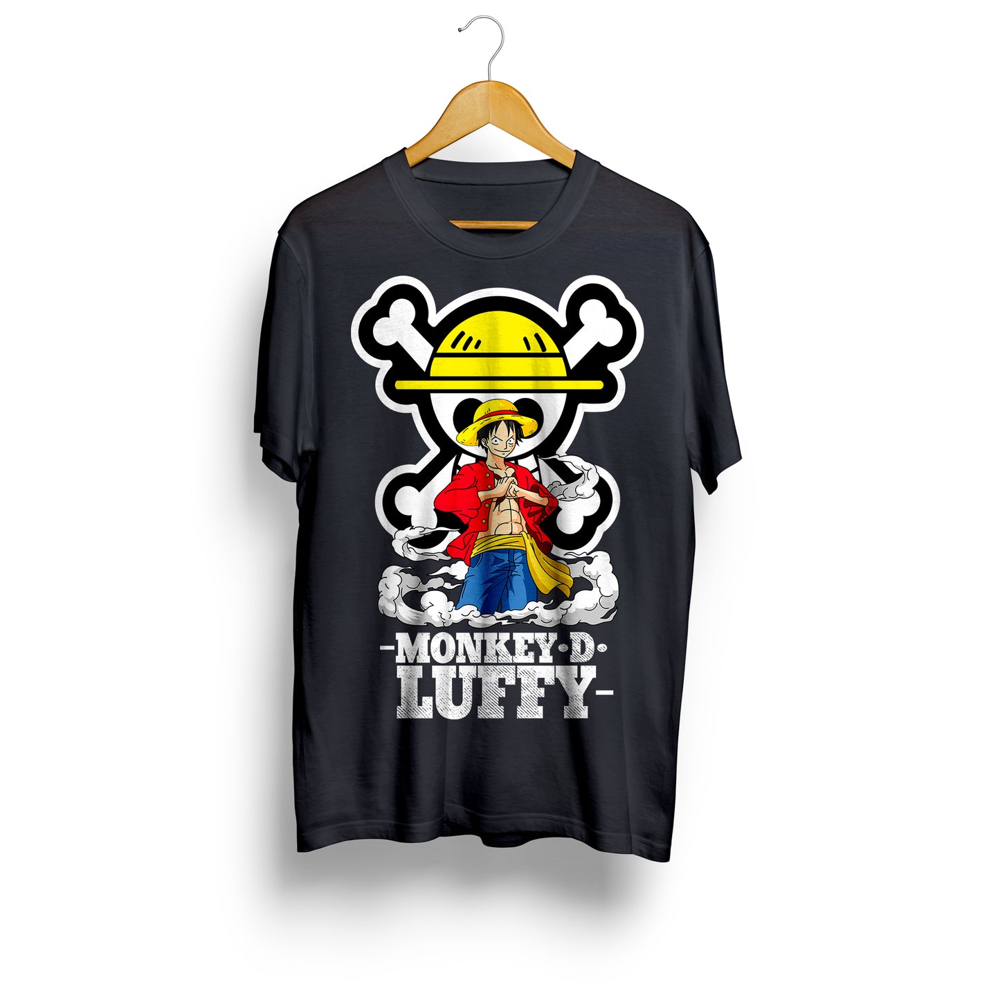 Playera Bandera y Luffy - One Piece Sublimada DTG